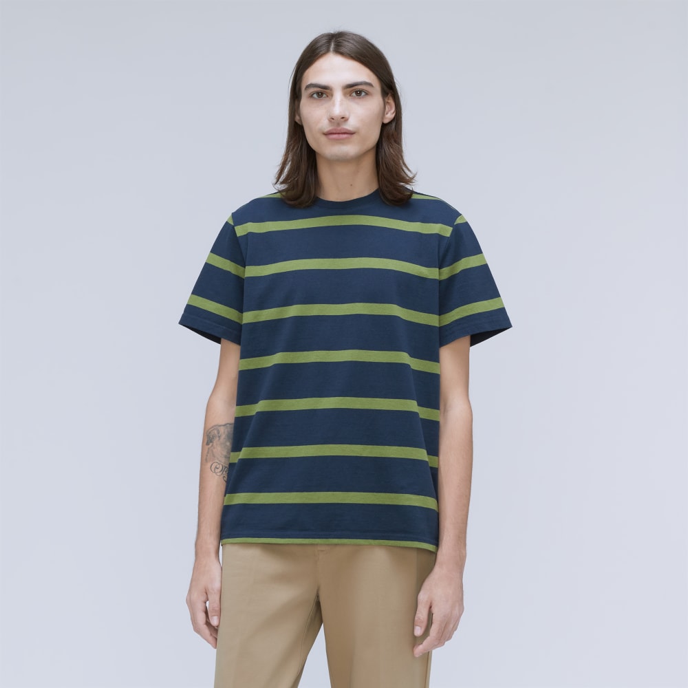 The Premium-Weight Crew | Uniform | Deep Navy / Sphagnum