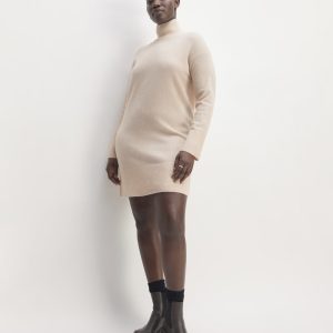 The Cozy Stretch Turtleneck Dress | Whisper Pink