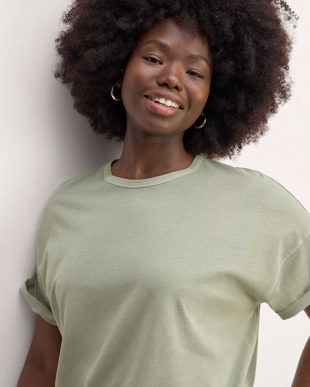 The Boyfriend Tee in Essential Cotton | Seagrass