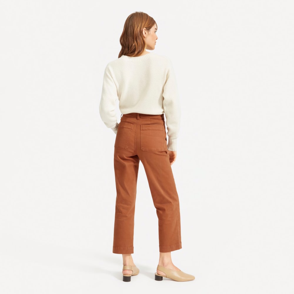 The Straight-Leg Crop | Cocoa Brown | Short - Image 3