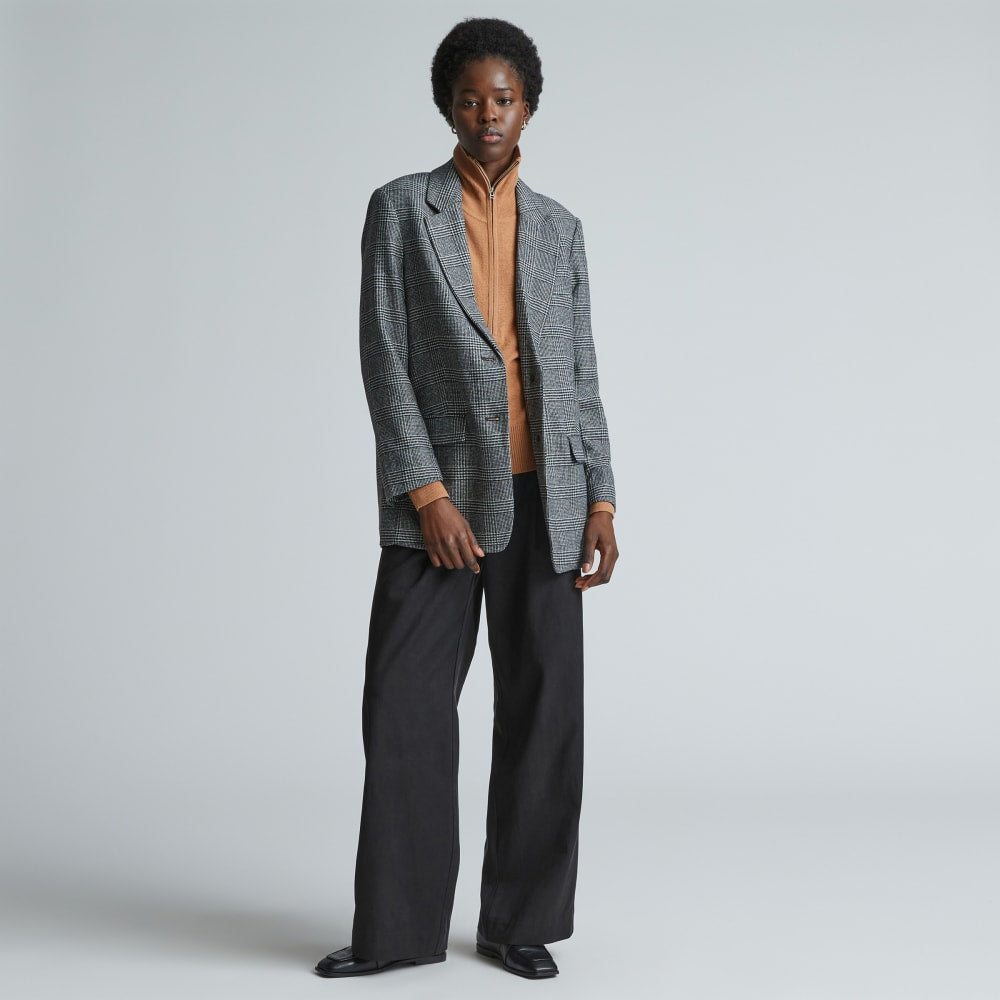 The Oversized Blazer in Wool | Glen Plaid - Image 5