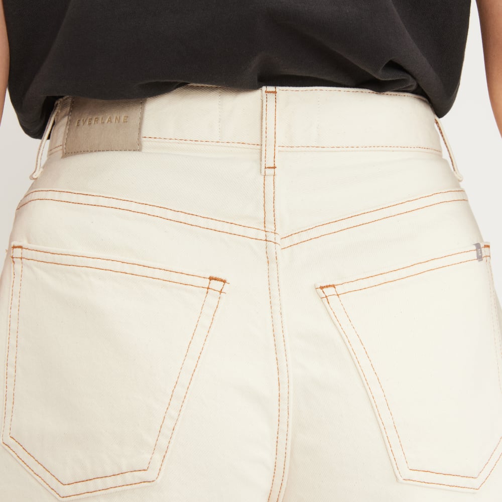 The A-Line Denim Short | Ecru - Image 5