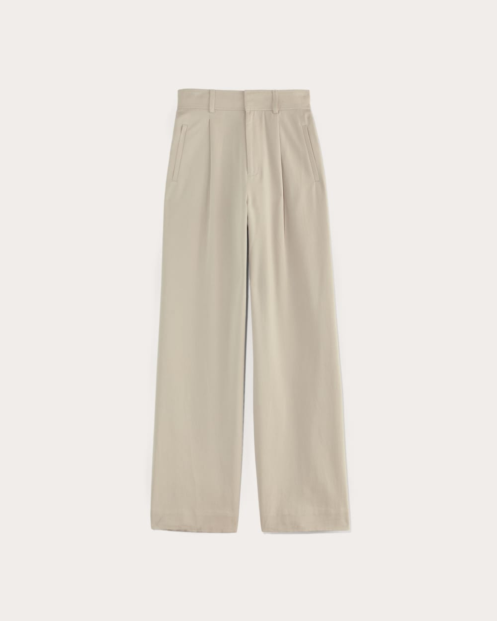 The Draper Pleated Pant in Buttersmooth | Sandstone | 32 Inseam - Image 2