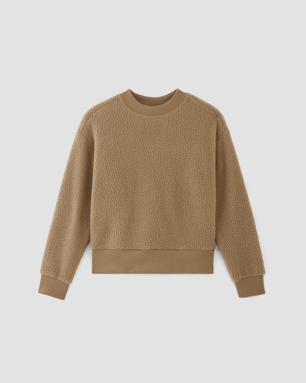 The ReNew Fleece Oversized Crew | Tiger's Eye - Image 2