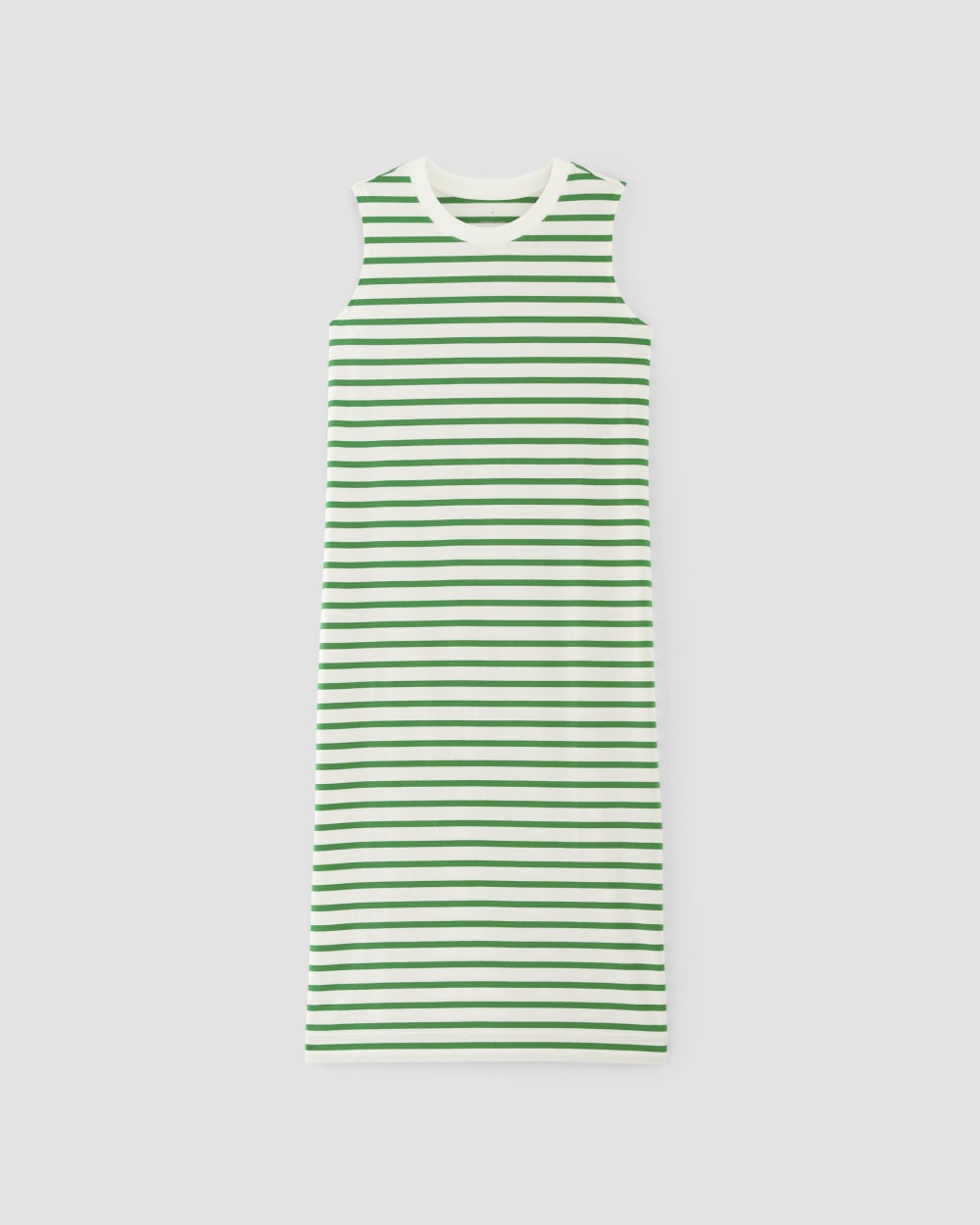 The Weekend Tank Dress | Bone / Grass Green - Image 2