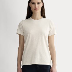 The Slim Crew in Essential Cotton | Heathered Oat