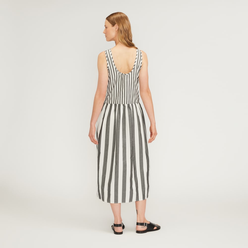 The Poplin Summer Dress | Bone / Black - Image 3