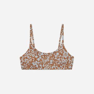 The Scoop-Neck Bikini Top | Honey Floral