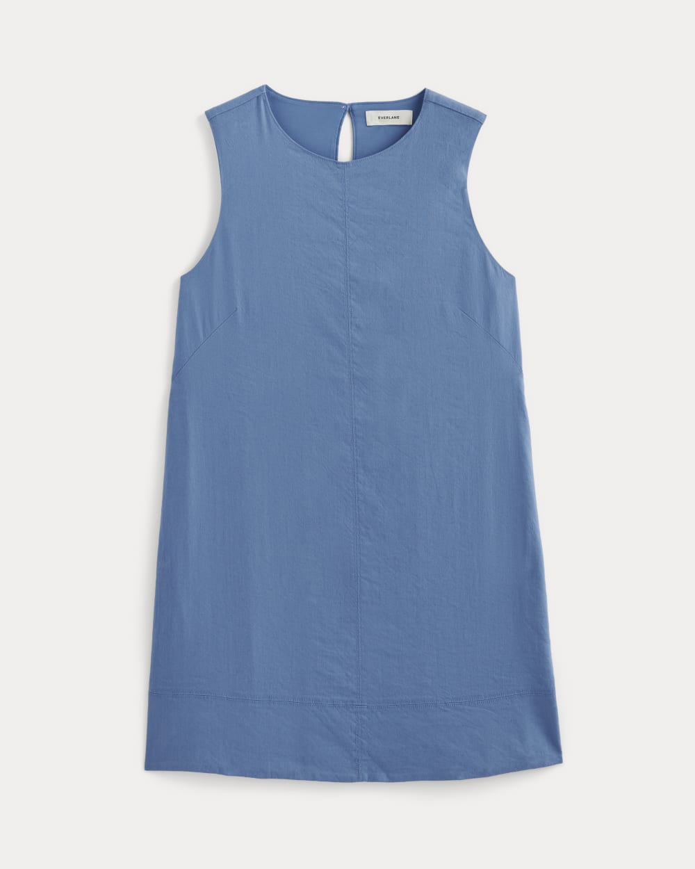 The Shift Dress in Stretch Linen | Bluebell - Image 2