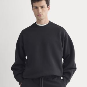 Luxe Fleece Crew Pullover | Black