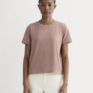 The Box-Cut Tee in Essential Cotton | Rose Dusk | No Pocket