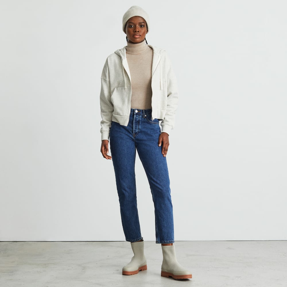 The Track Organic Cotton Hoodie | Light Heather Grey - Image 5