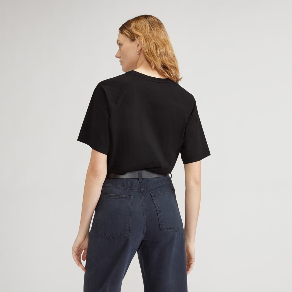 The Organic Cotton Raglan Tee | Black - Image 4