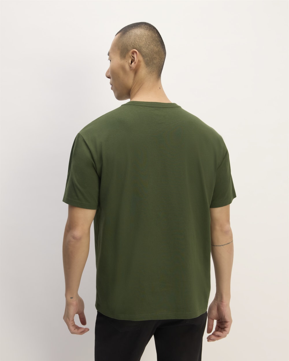 The Premium-Weight Relaxed Crew | Uniform | Deep Moss Green - Image 3