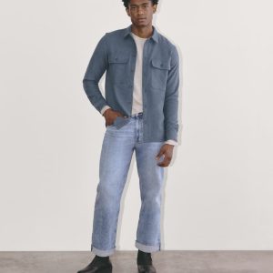 The Heavyweight Overshirt | Uniform | Heather Midnight Navy