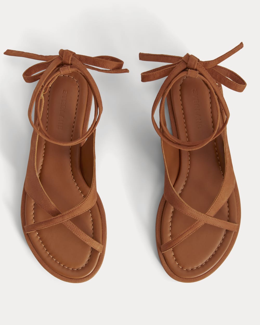 The Leather Crisscross Sandal | Cinnamon - Image 2