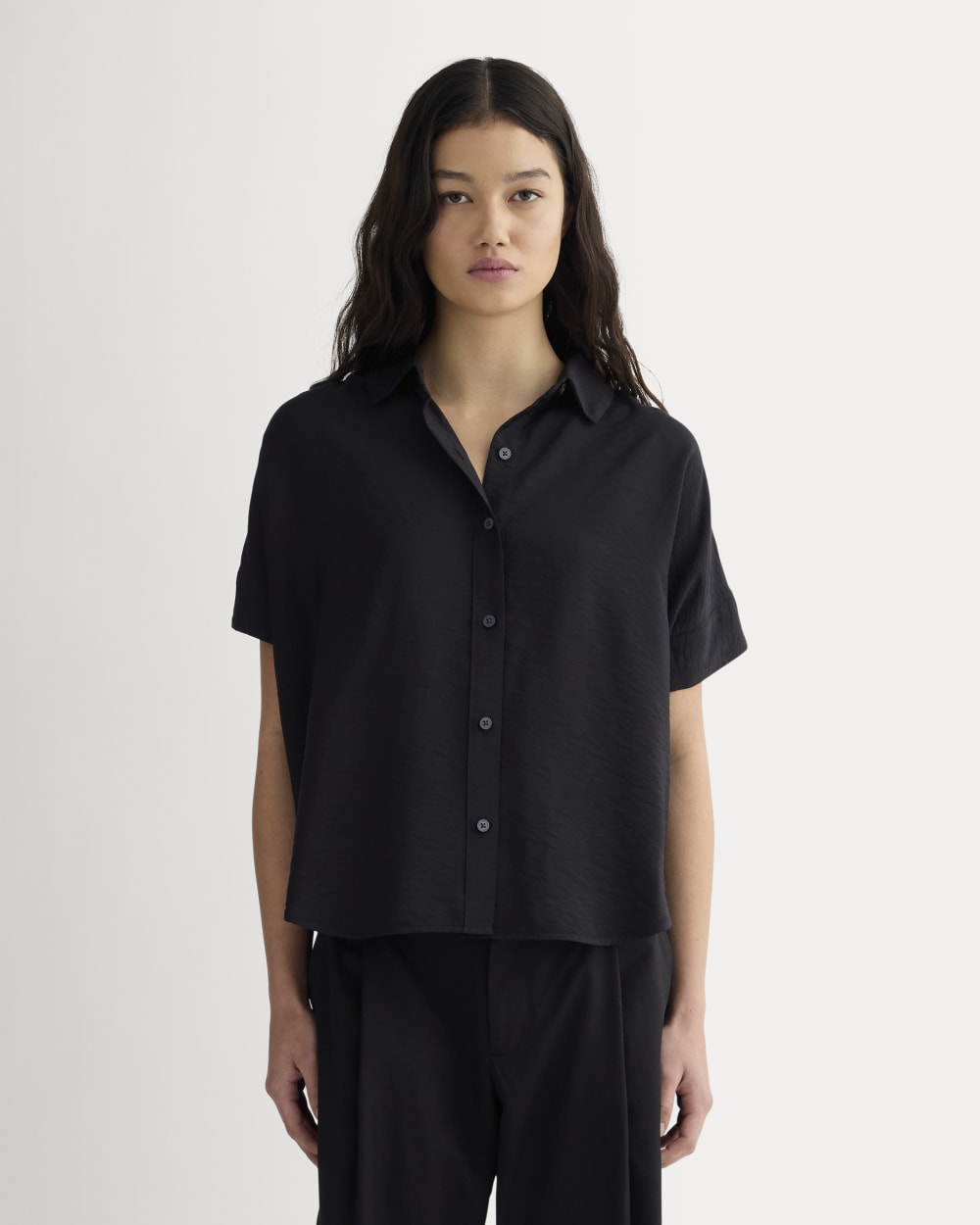 The Square Shirt in SoftLuxe | Black