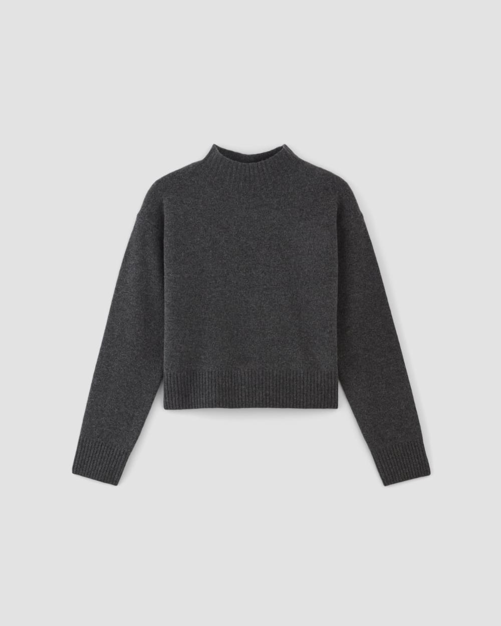 The Good Merino Wool Mockneck Sweater | Graphite - Image 2