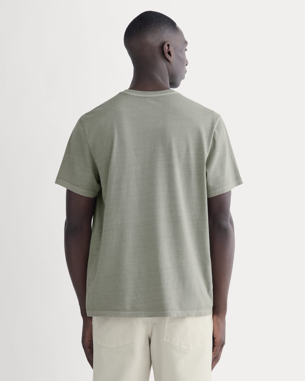 The Essential Organic Garment-Dyed Henley | Seagrass - Image 5