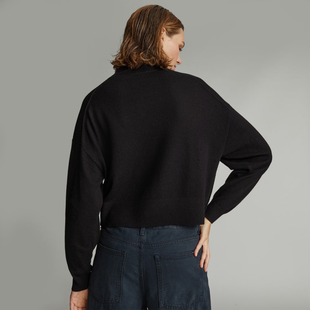 The Luxe Merino Turtleneck | Black - Image 3