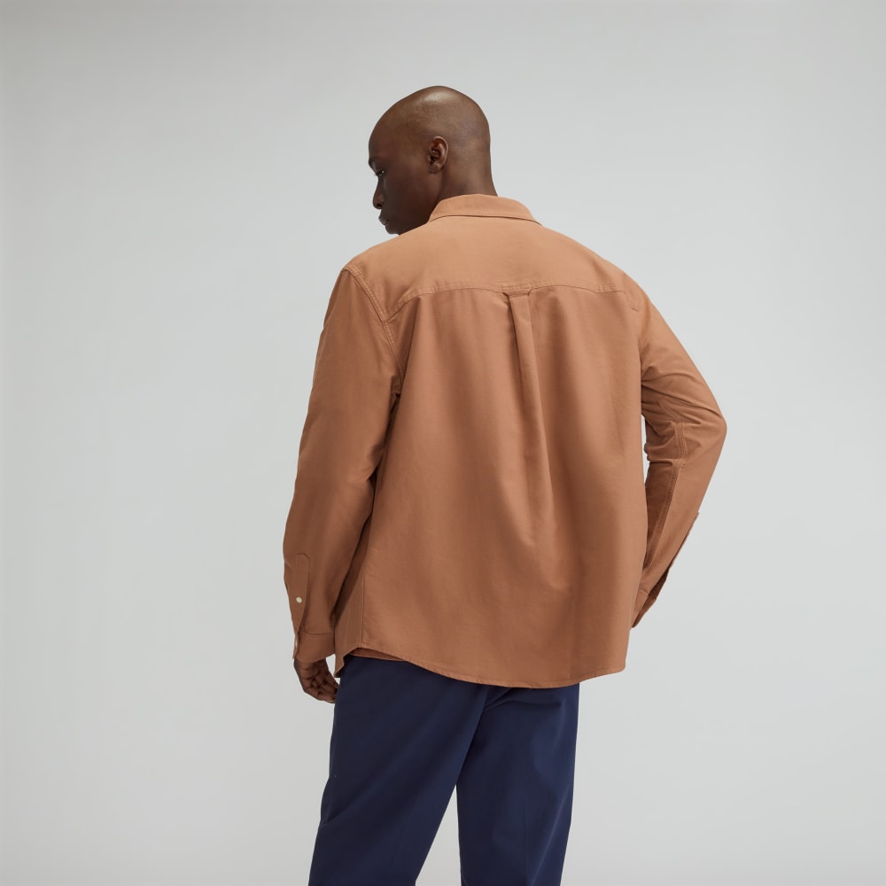 The Organic Oxford Relaxed Utility Shirt | Carob Brown - Image 3