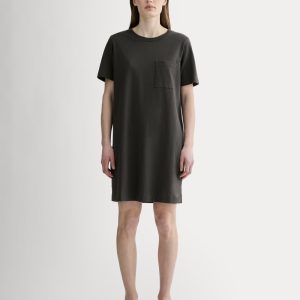The Organic Cotton Weekend Tee Dress | Washed Black