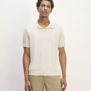 The No-Sweat Polo | Heathered Canvas