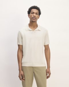 The No-Sweat Polo | Heathered Canvas
