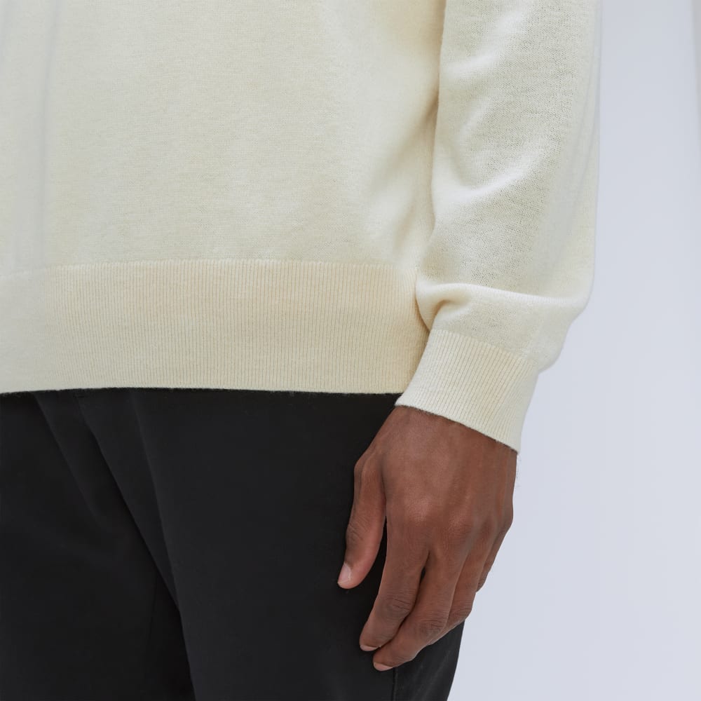 The Merino-Blend Crewneck Sweater | Off White - Image 5