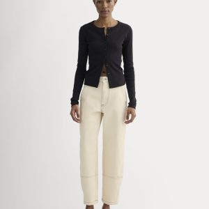 The Utility Barrel Jean | Ecru | Regular