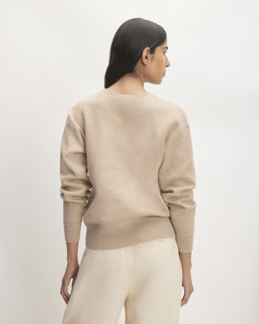 The Cotton-Merino Vintage Henley | Warm Oat Heather - Image 6