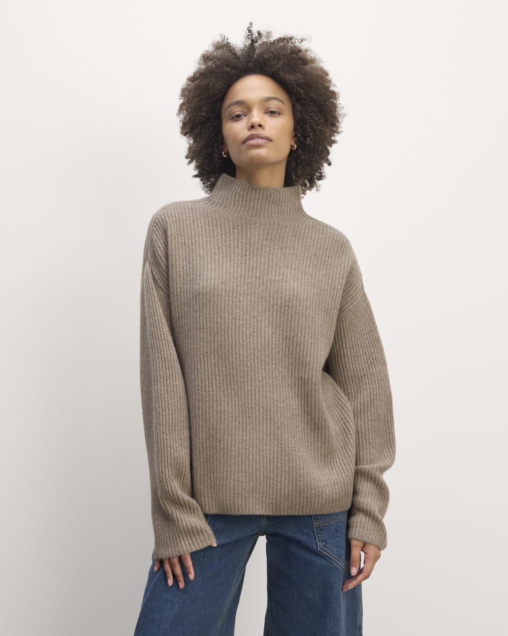 The Fisherman Turtleneck in Wool Cashmere | Oatmeal