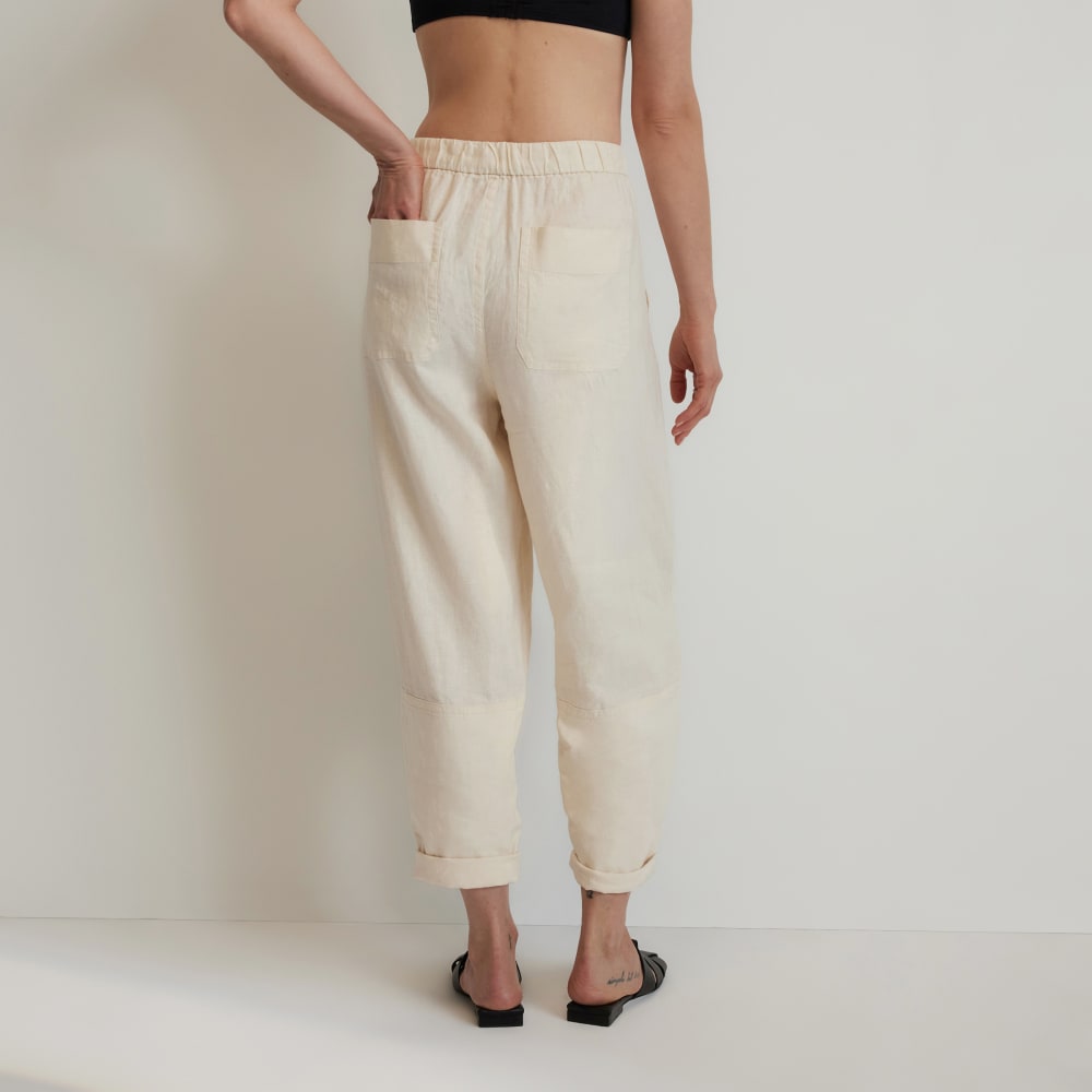 The Linen Pull-On Barrel Pant | Canvas - Image 3