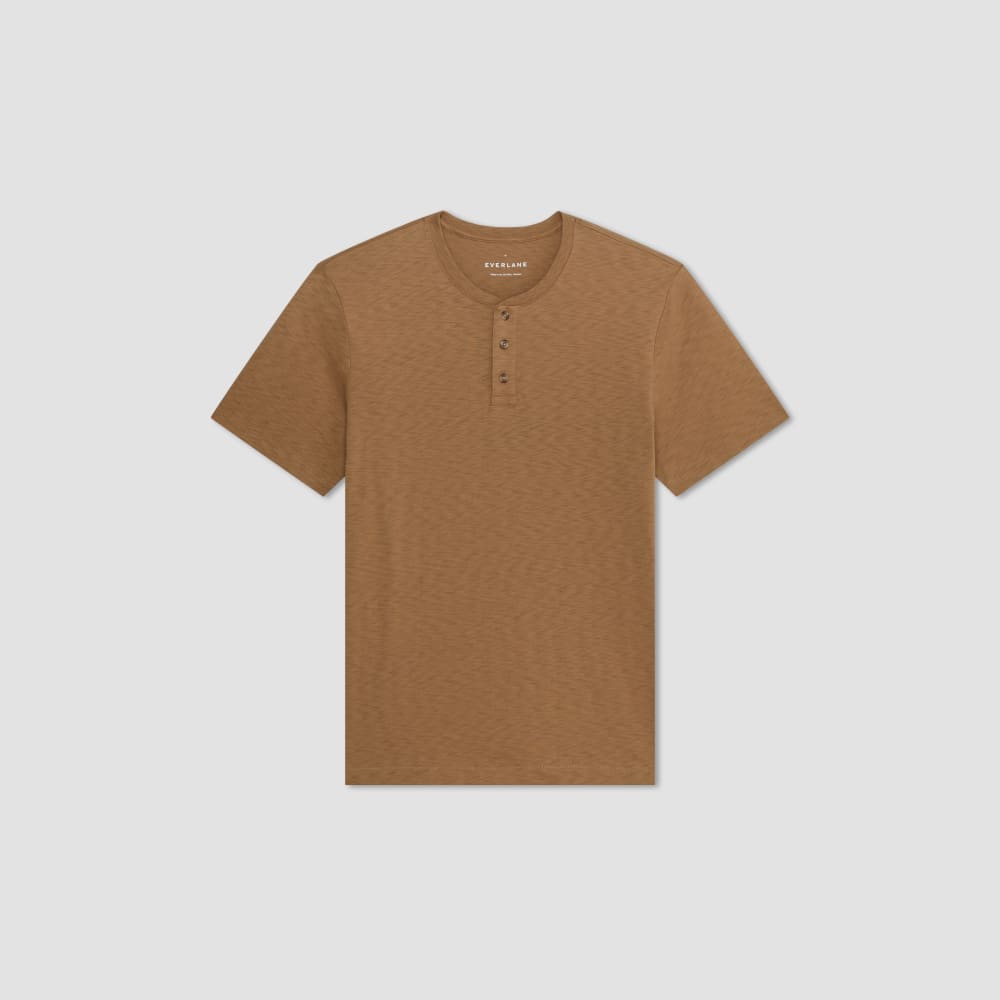 The Cotton Slub Henley | Toasted Coconut - Image 2