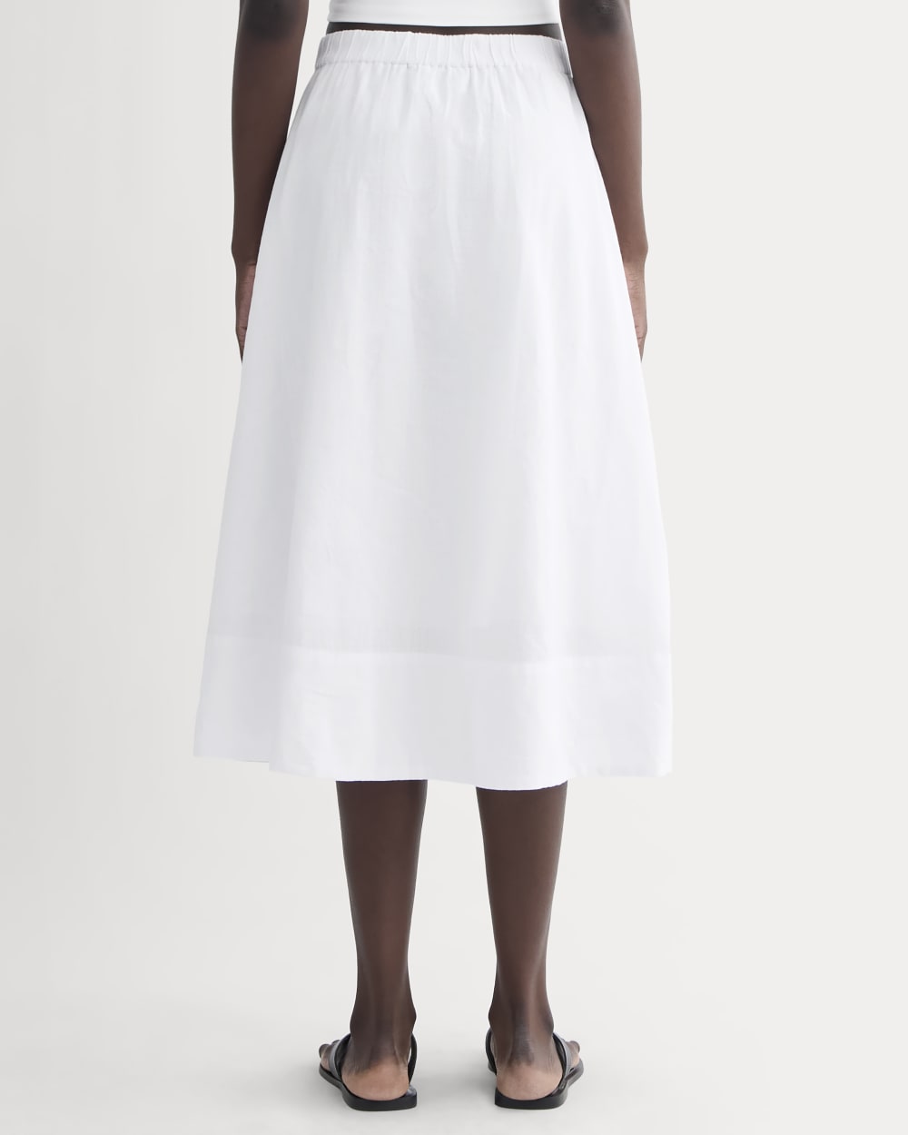 The Gauze Tiered Skirt | White - Image 5