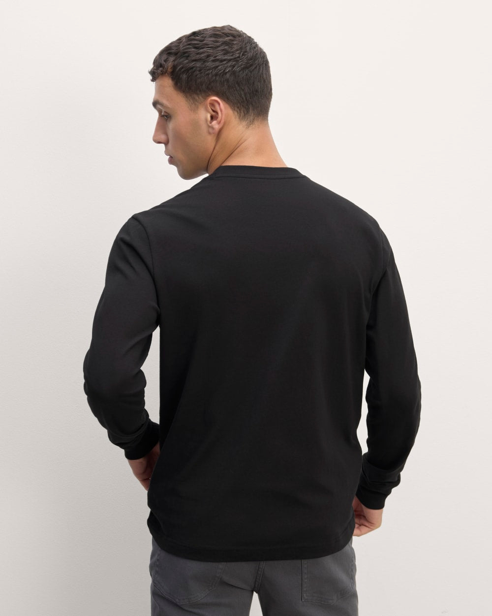The Premium-Weight Relaxed Crew | Black - Image 4