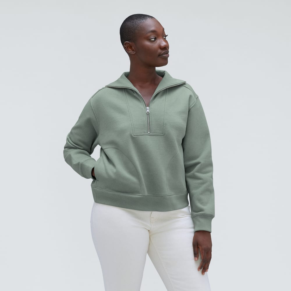 The Track Half-Zip | Lily Pad - Image 2