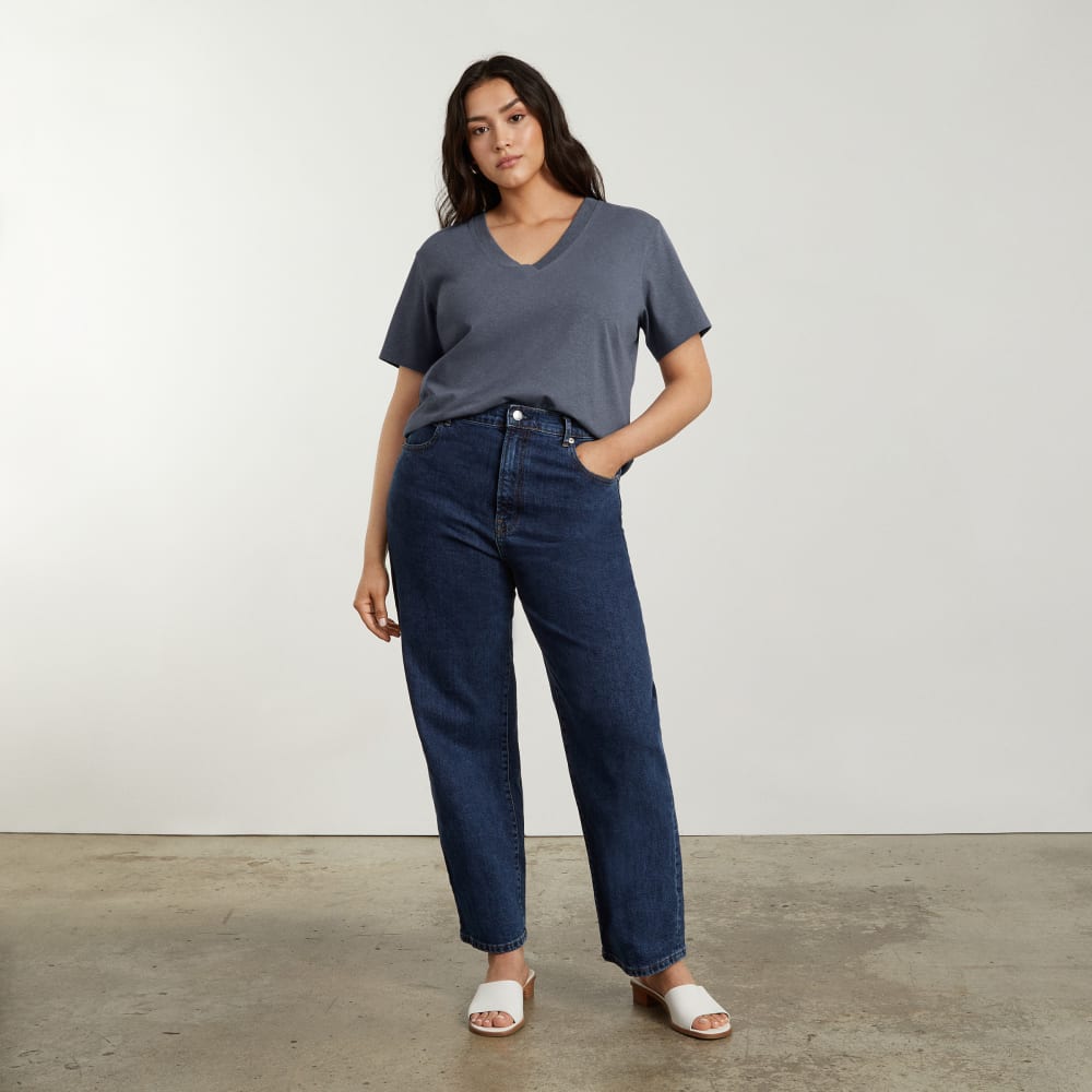 The Vintage V-Neck Hemp Tee | Atlantic - Image 4