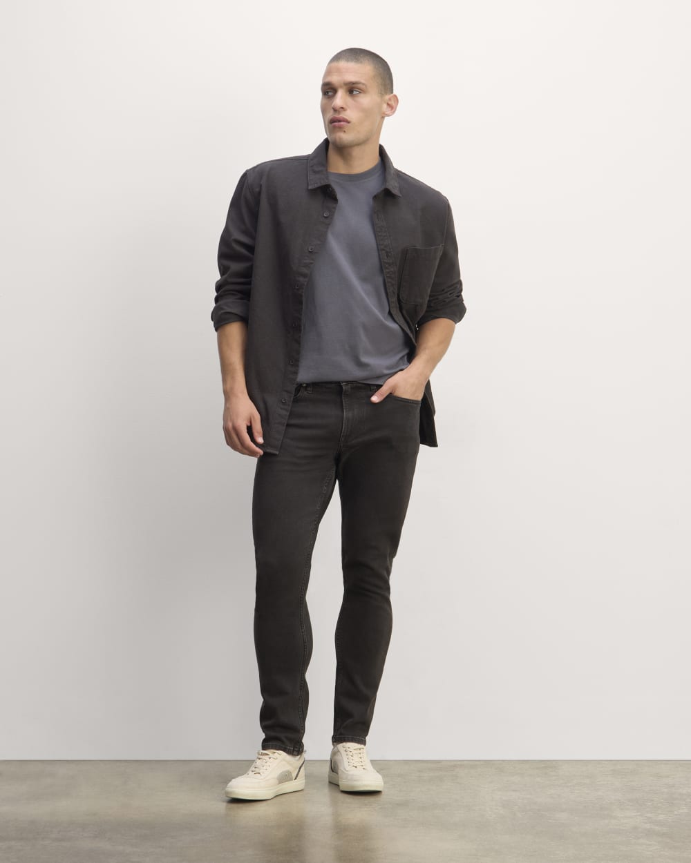 The Organic Cotton Slim-Fit Jean | Washed Black
