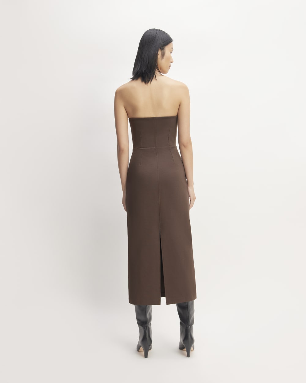The Dream Strapless Dress | Earth Brown - Image 6