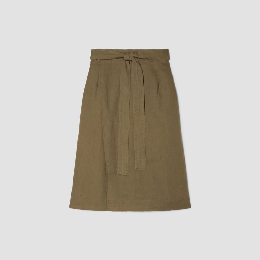 The Linen Wrap Skirt | Kalamata - Image 2