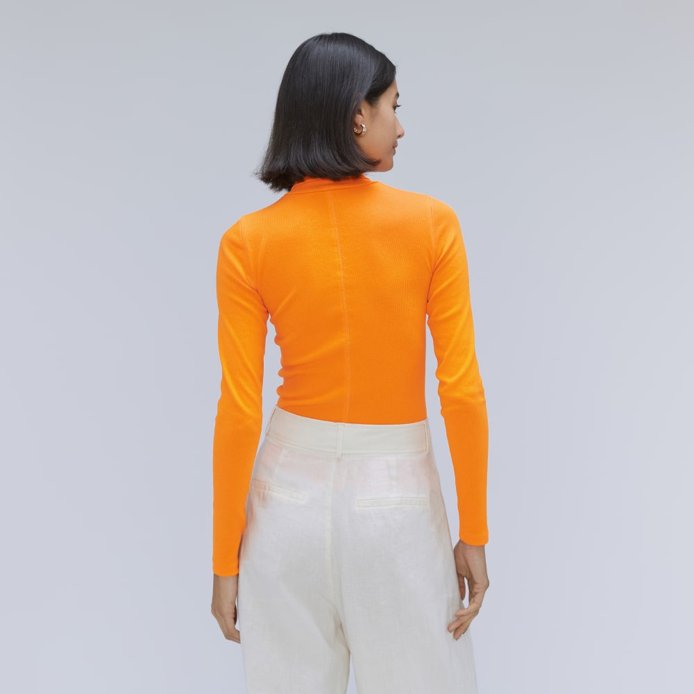 The Luxe Micro-Rib Turtleneck | Turmeric - Image 3