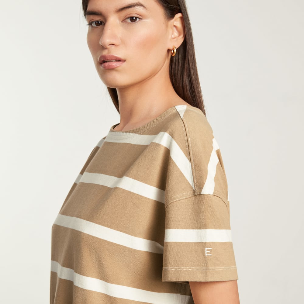 The Oversized Mariner Dress | Iced Coffee / Tan - Image 5