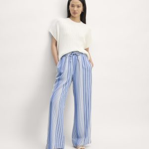 The Wide-Leg Pant in Butterlite | Granada Sky Blue / Bone