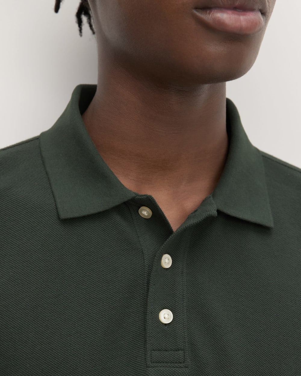 The Long-Sleeve Pique Polo | Scarab - Image 4