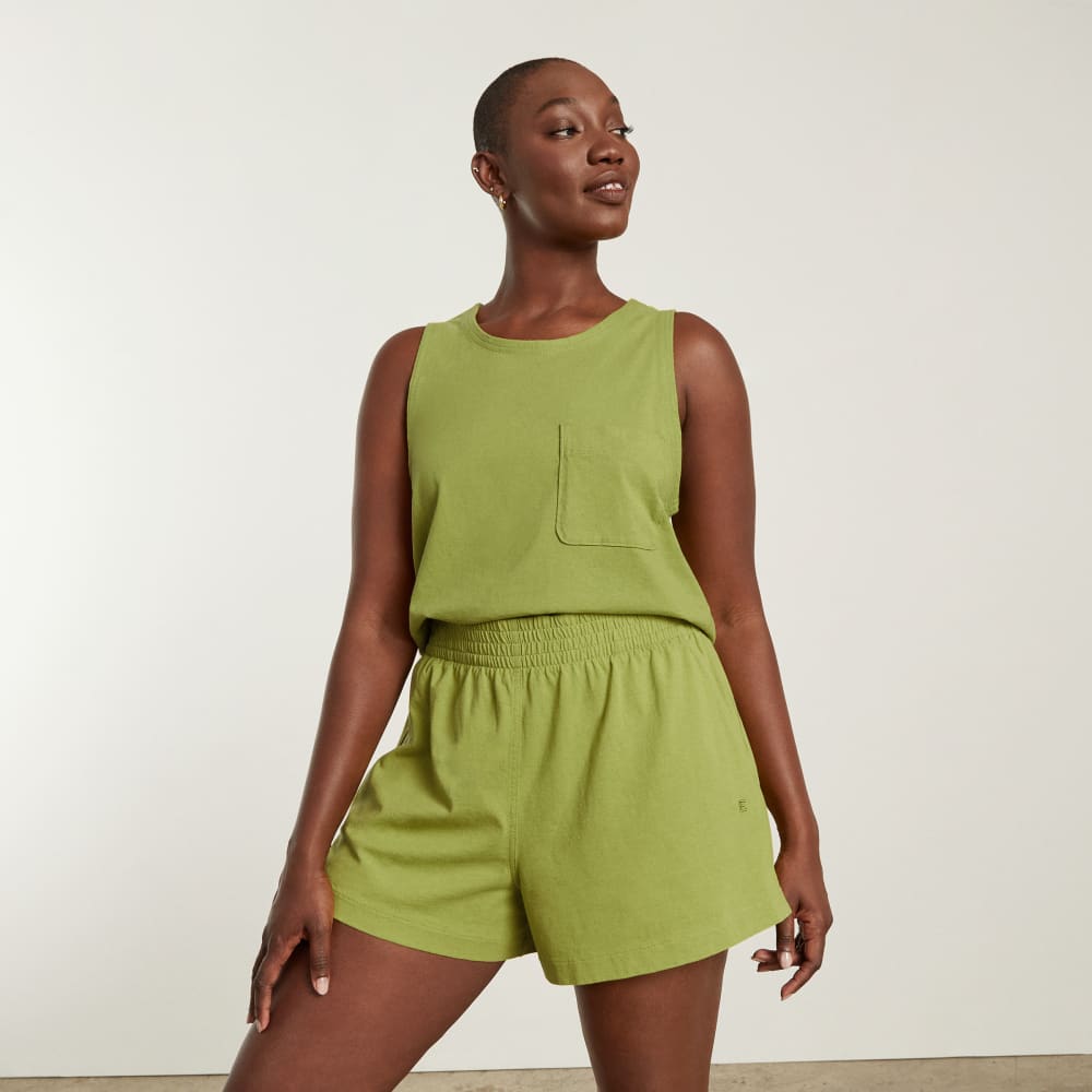 The Premium Weight Cropped Pocket Tank | Pepper - Image 6