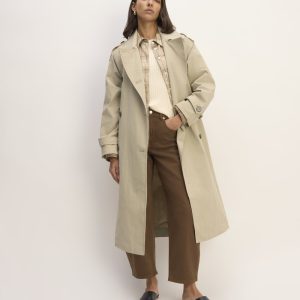The ReNew Long Trench Coat | Trench Coat Khaki