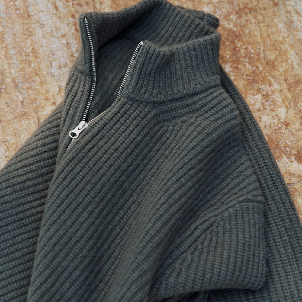The Felted Merino Half-Zip Sweater | Kambaba - Image 8