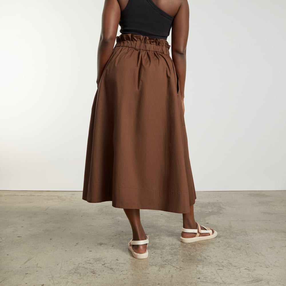 The Easy Button-Front Skirt | Espresso - Image 6