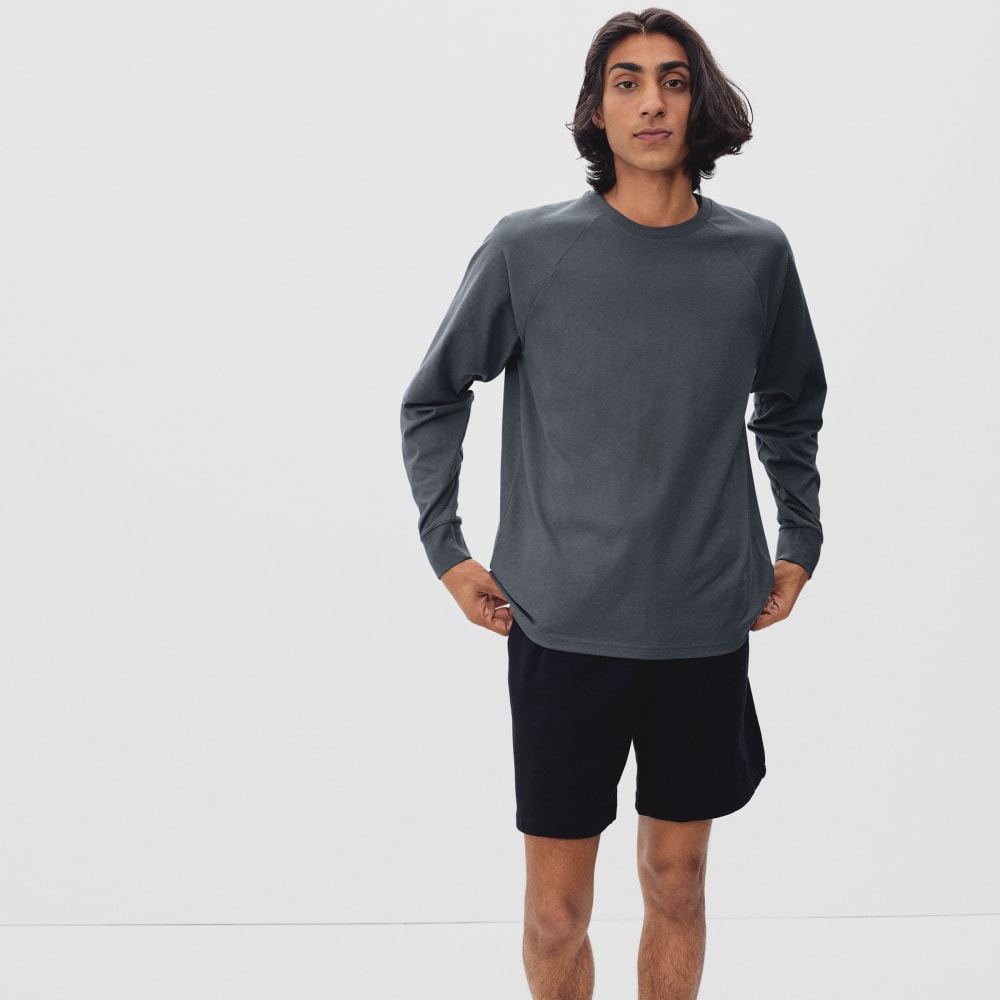 The Premium-Weight Long-Sleeve Crew | Uniform | Slate - Image 2
